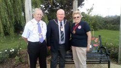 Chairman of South Gloucestershire Council at QEII Memorial Garden