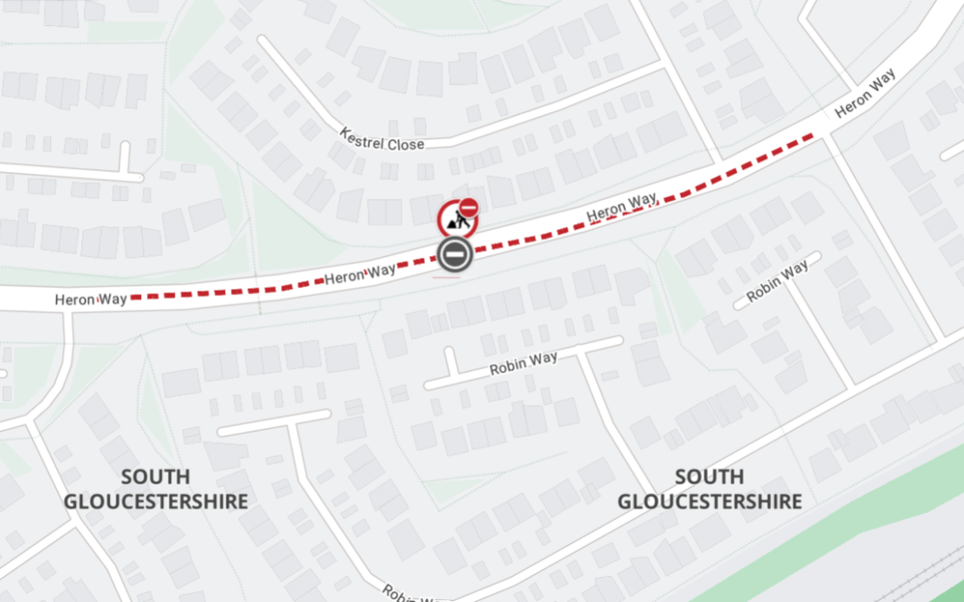 Heron Way – temporary closure to repair potholes – 23rd February